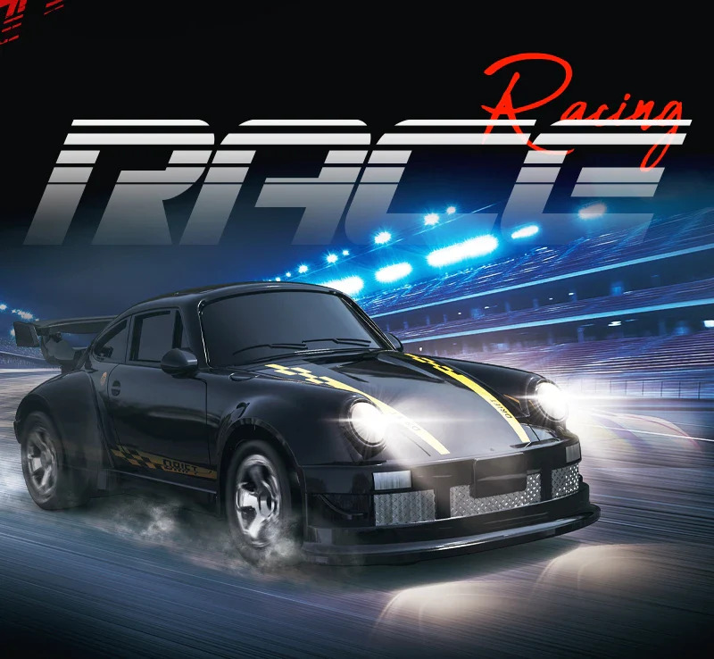 Дрифт машинка на радиоуправлении RC Drift car KF20 1:64 4WD с LED-подсветкой и быстрой зарядкой